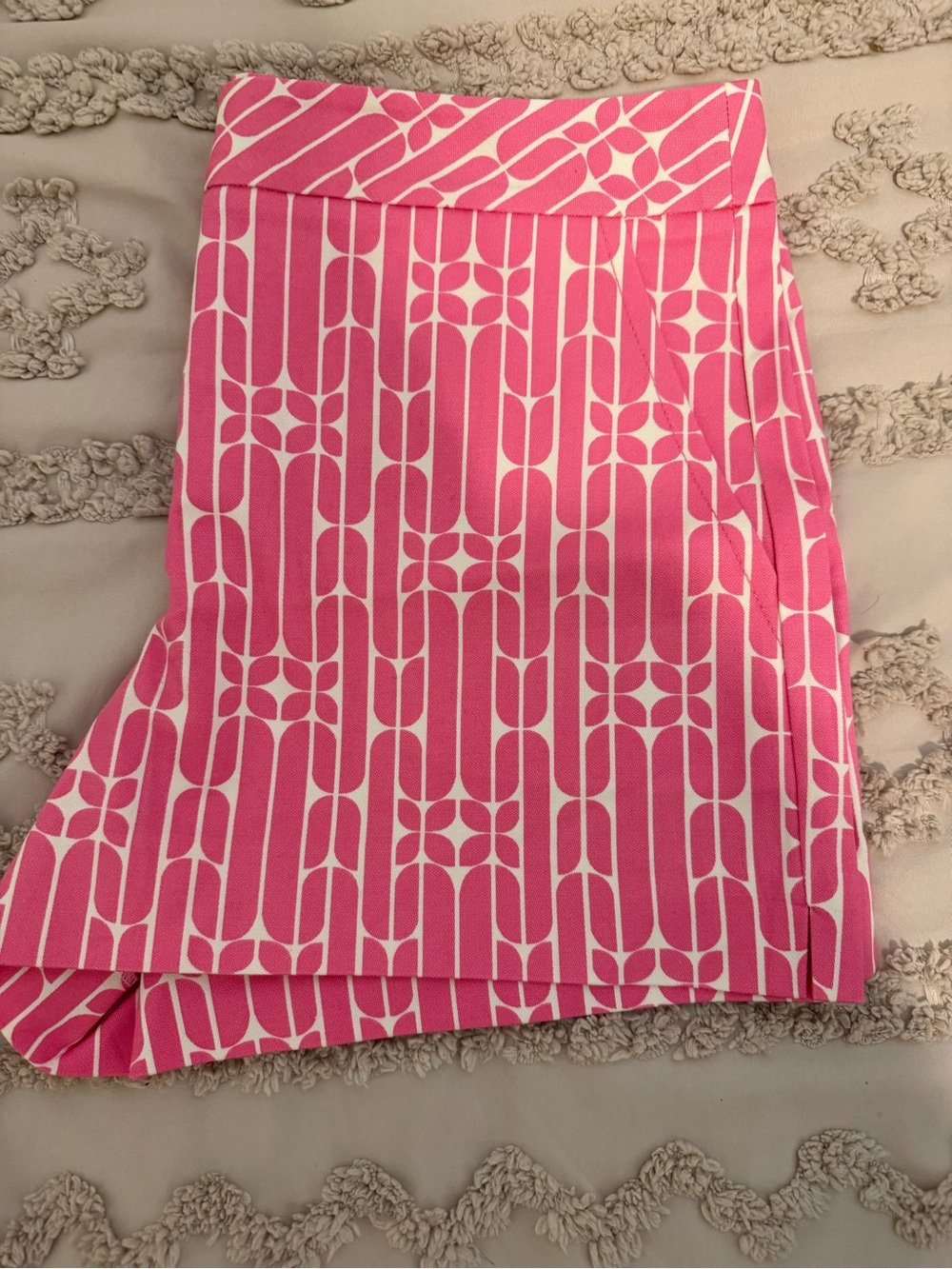 Trina Turk Pink Geometric Print Shorts - Picture 3 of 5